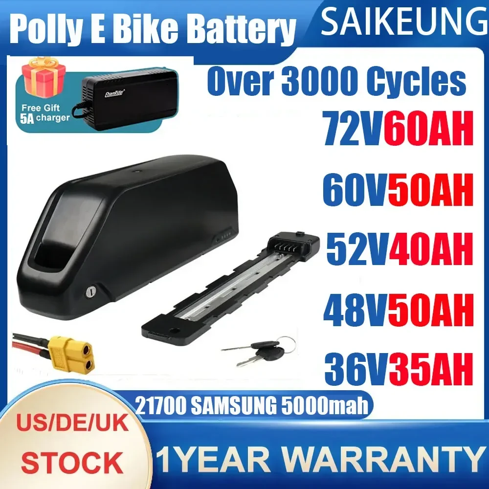 Electric Bicycle Battery 72V 30Ah - Electric bicycle bike battery Downtube Hailong