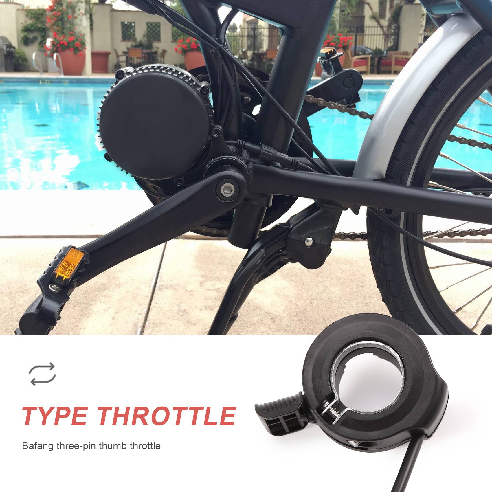 ABME New Thumb Throttle for Mi - đánh giá và giá Mid Drive Motor Kit 52V 1000W