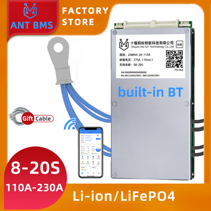 ANT Smart Balance BMS 8S-20S   - đánh giá và giá Smart Bms 72V 20S 150A Bluetooth